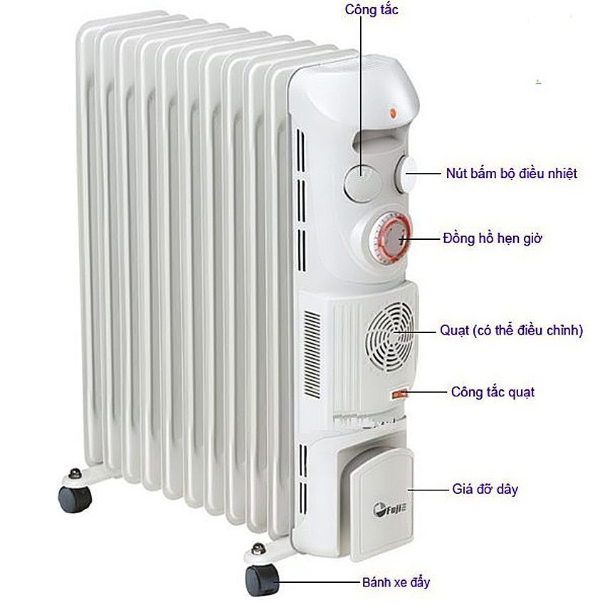 Máy sưởi FujiE OFR-379 - Hàng chính hãng