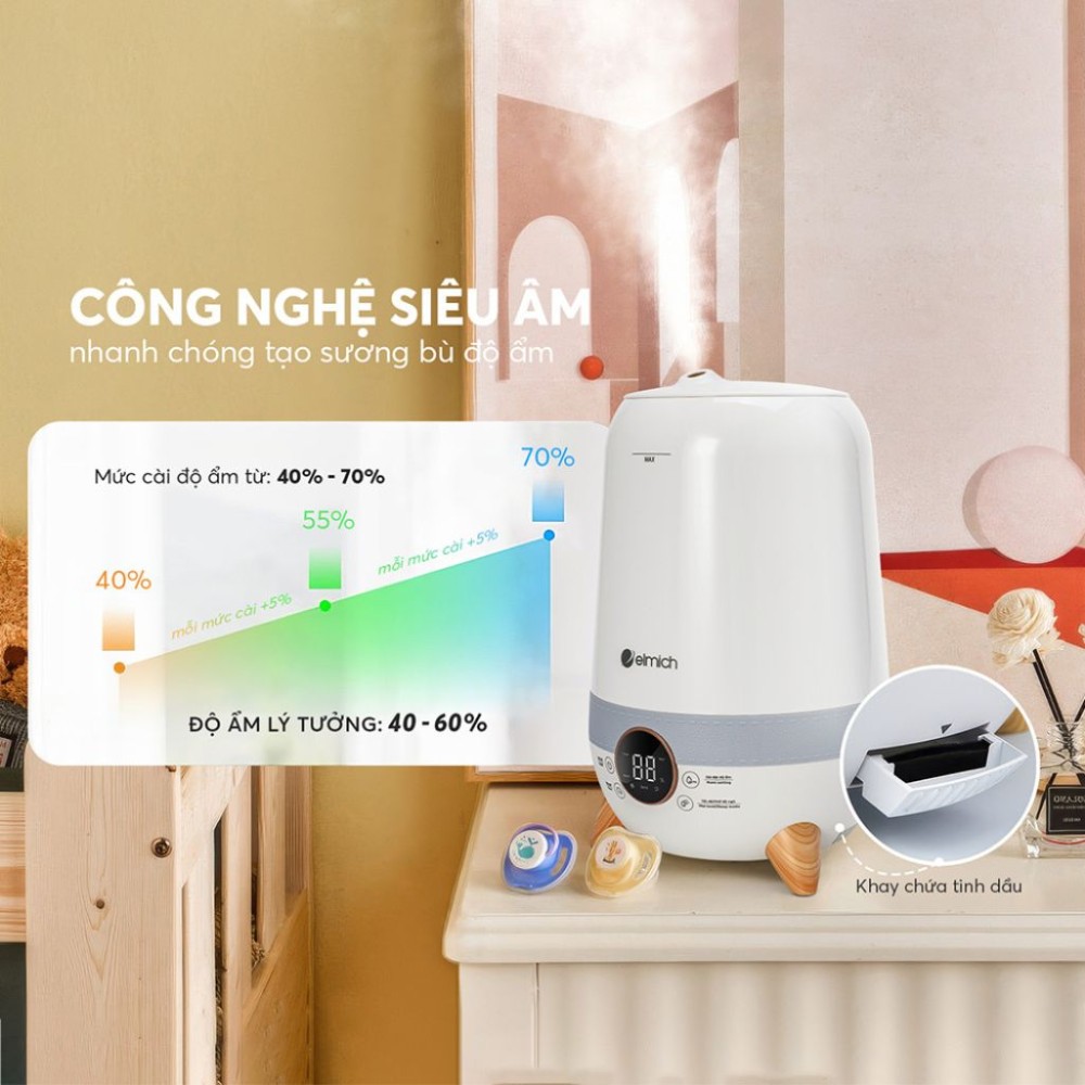 Máy tạo ẩm Elmich HE-8976 - Hàng chính hãng