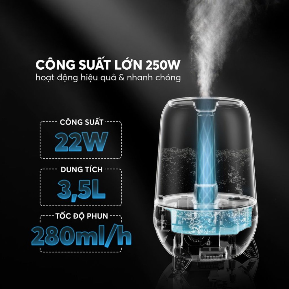 Máy tạo ẩm Elmich HE-8976 - Hàng chính hãng