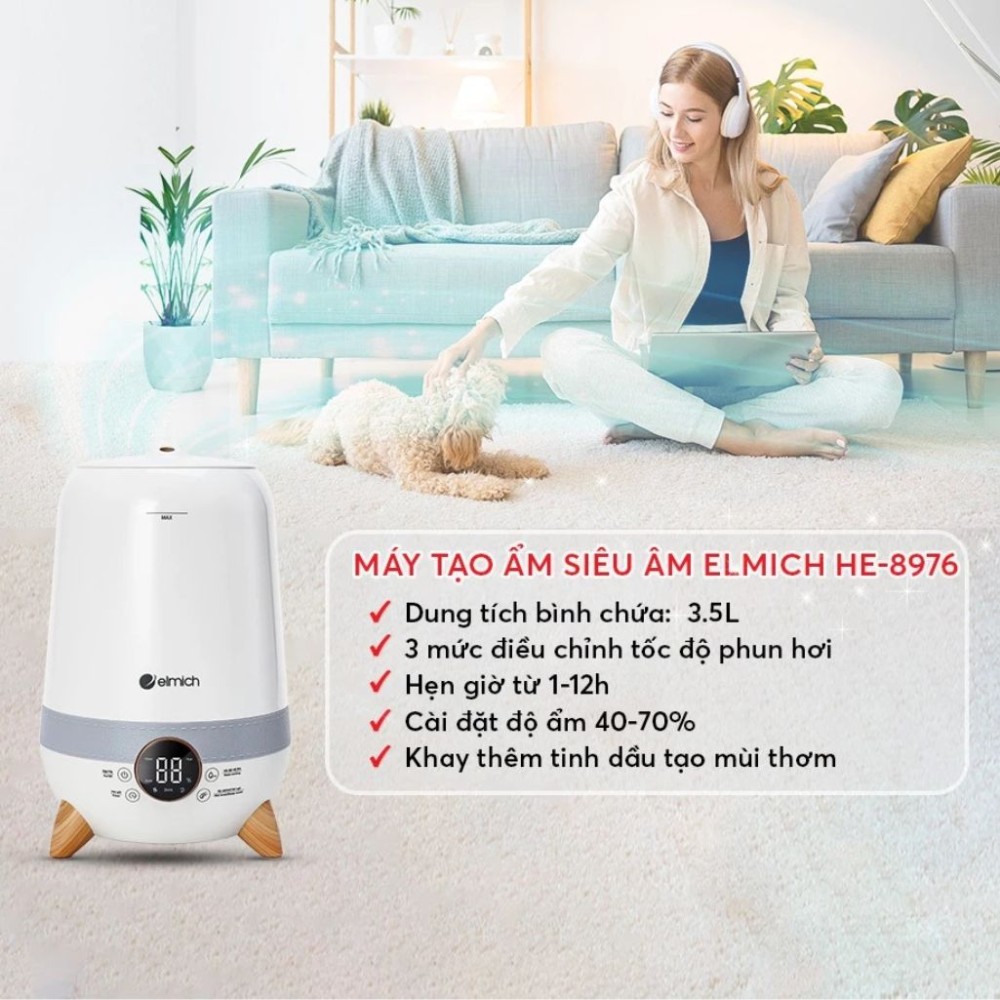 Máy tạo ẩm Elmich HE-8976 - Hàng chính hãng