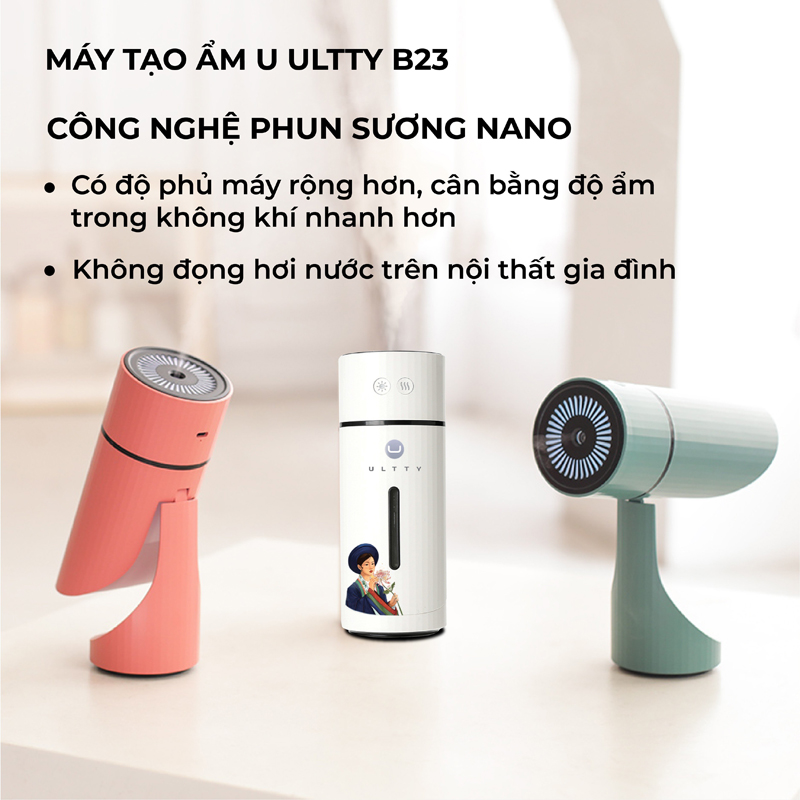 Máy tạo ẩm Ultty B23 - Hàng chính hãng