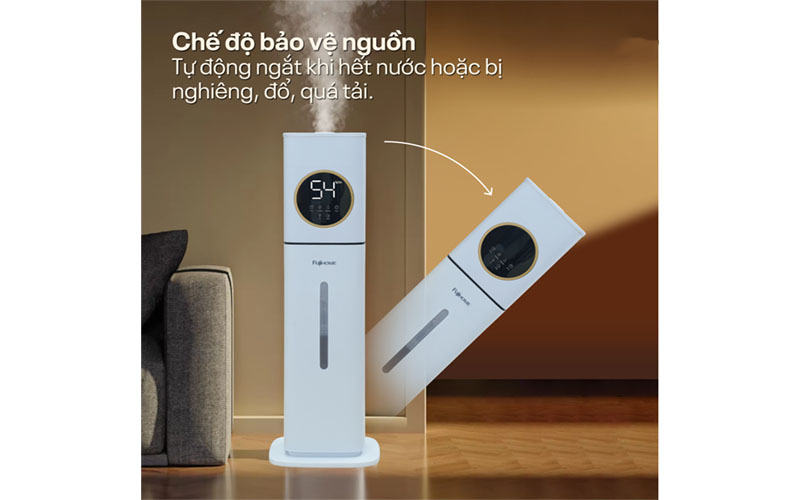 Máy tạo ẩm, xông tinh dầu, khử khuẩn UV Fujihome HM09UV1 - Hàng chính hãng