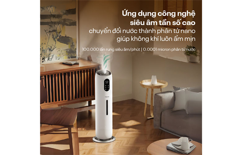 Máy tạo ẩm, xông tinh dầu, khử khuẩn UV Fujihome HM10UV-WIFI - Hàng chính hãng