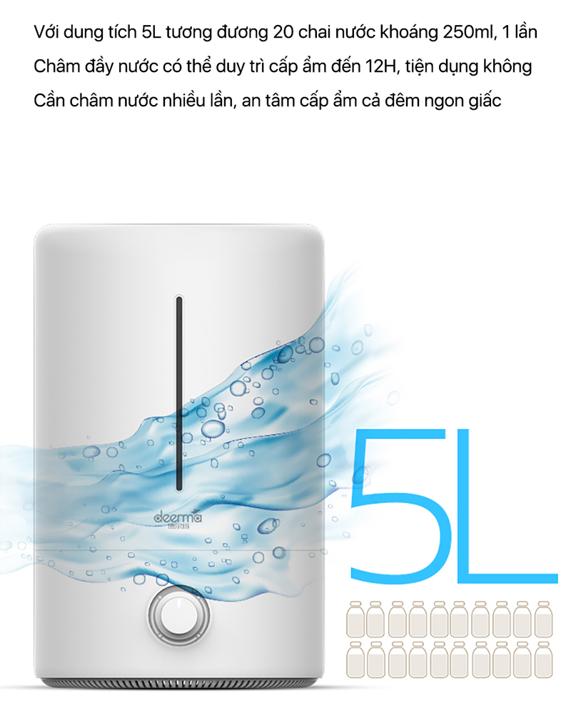 Máy tạo độ ẩm Deerma F628 - Hàng chính hãng