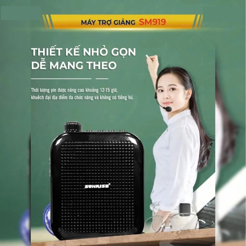 Máy trợ giảng không dây Sunrise SM-919 - Hàng chính hãng
