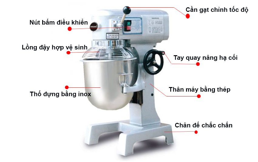 Máy trộn bột 10L Berjaya BJY-BM10N - Hàng chính hãng