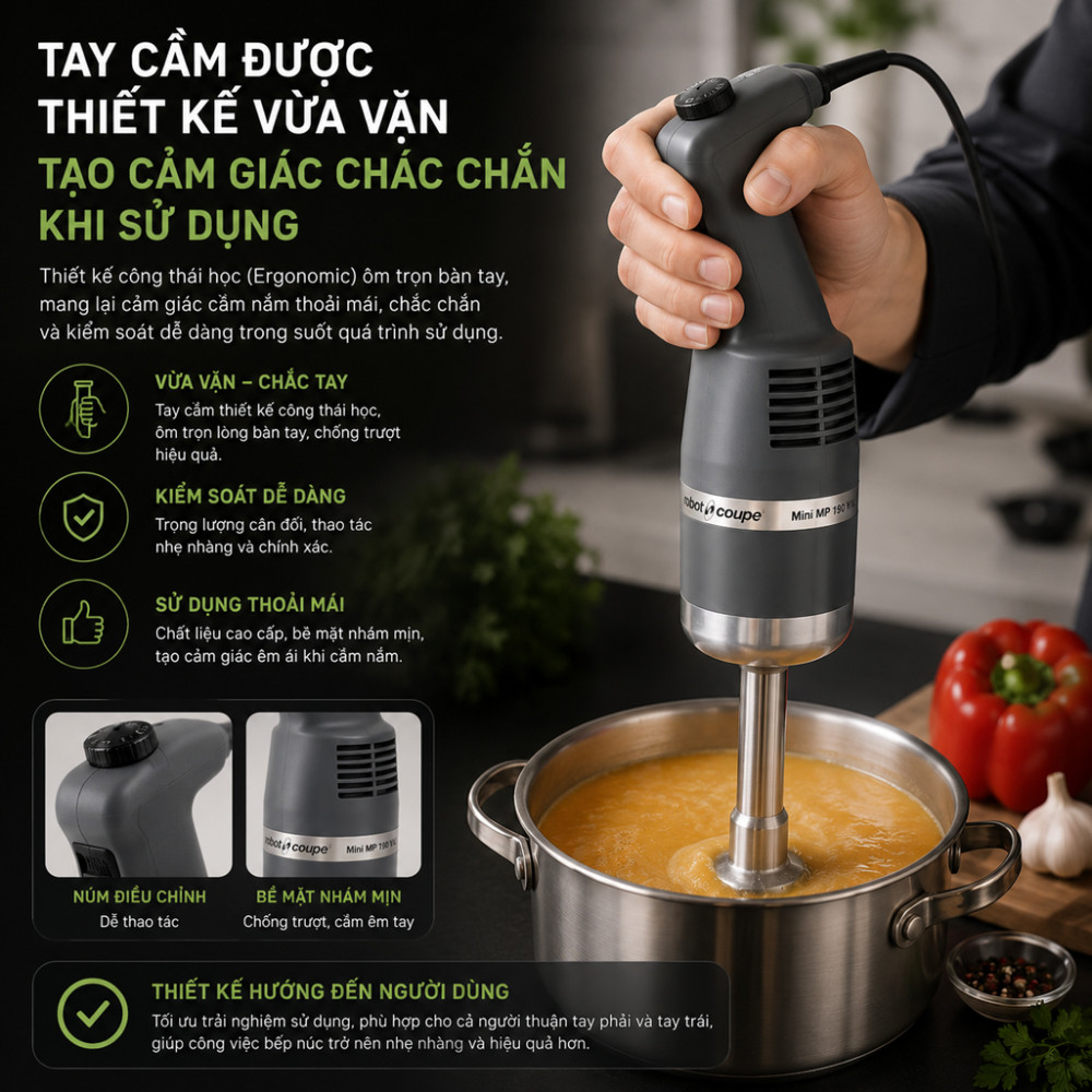 Máy trộn thực phẩm cầm tay Robot Coupe Mini MP 190 V.V - Hàng chính hãng