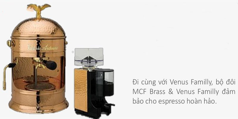 Máy xay cà phê hạt Victoria Arduino MCF Brass - Hàng chính hãng