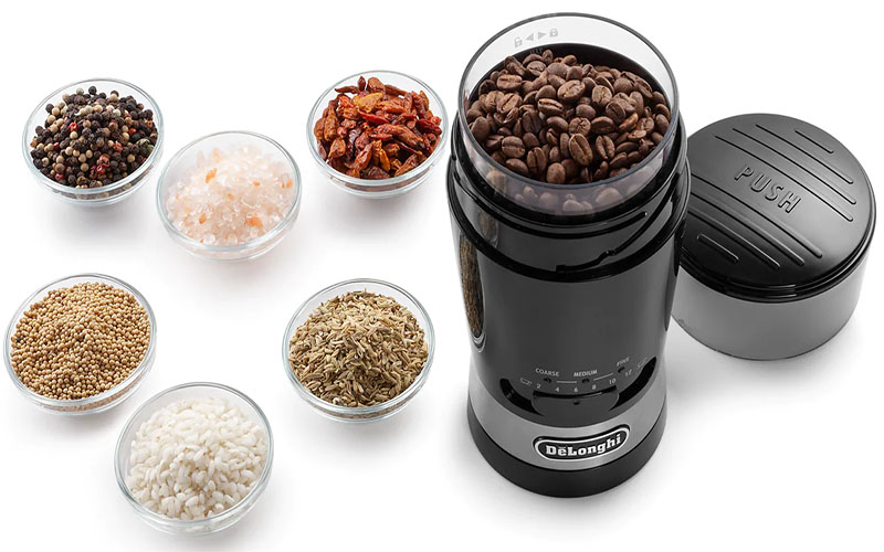 Máy xay cà phê hạt mini DeLonghi KG210 - Hàng chính hãng