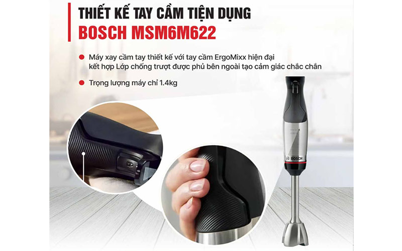 Máy xay cầm tay Bosch MSM6M622 - Hàng chính hãng