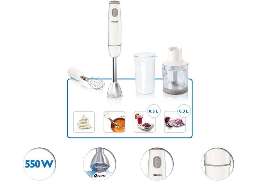 Máy xay cầm tay Philips HR1607 - Hàng chính hãng