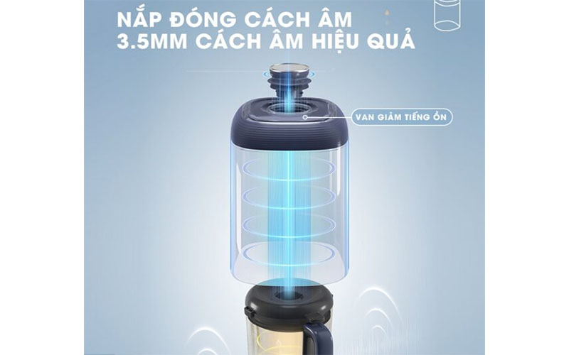 Máy xay nấu sữa hạt đa năng cách âm Bear PBJ-B06S2 - Hàng chính hãng