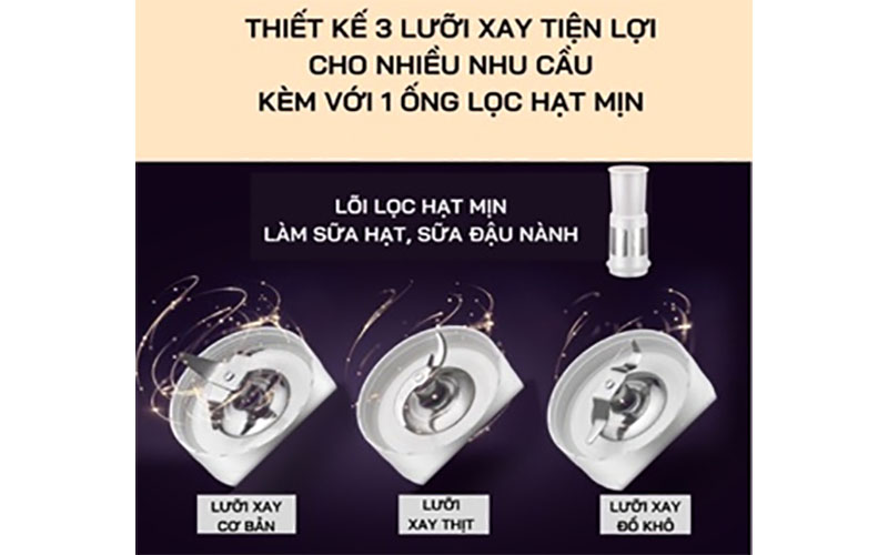 Máy xay sinh tố Bear LLJ-B12K1 - Hàng chính hãng