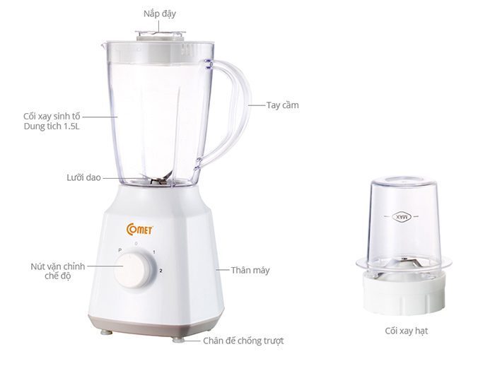 Máy xay sinh tố Comet CM9996 - Hàng chính hãng
