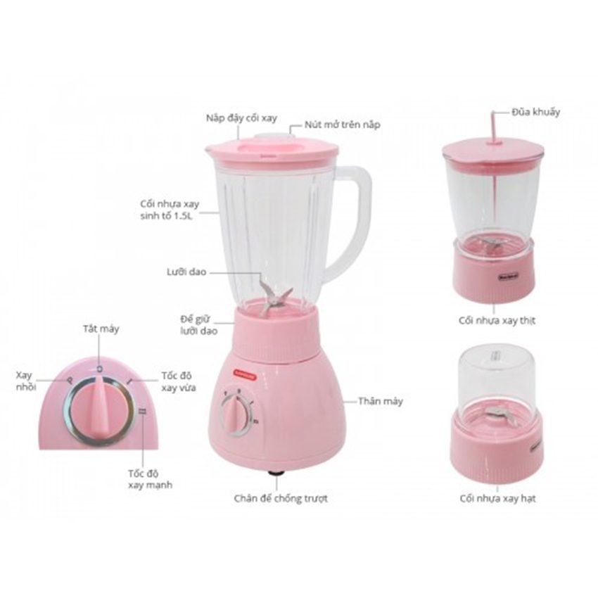 Máy xay sinh tố Sunhouse SH-556 - Hàng chính hãng