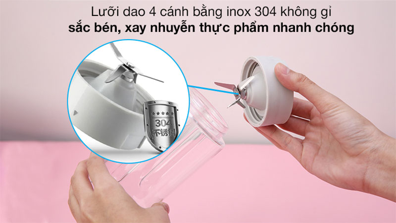 Máy xay sinh tố cầm tay mini Bear LLJ-D04B1 - Hàng chính hãng