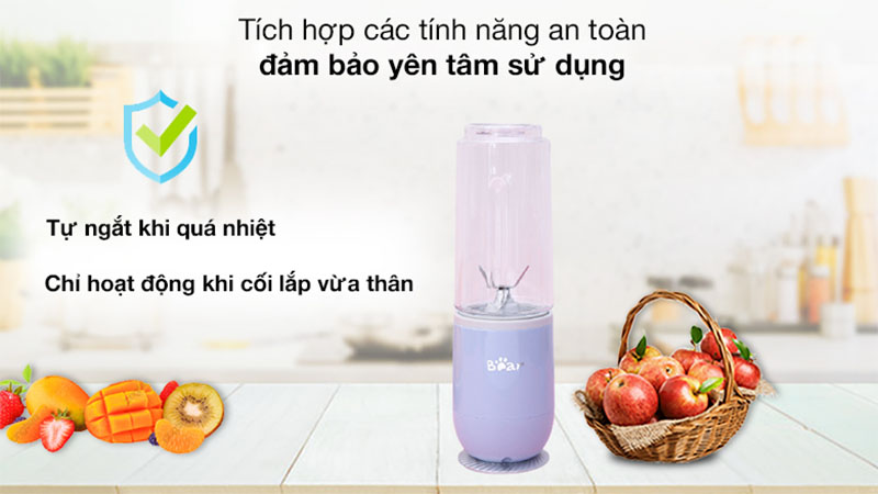 Máy xay sinh tố cầm tay mini Bear LLJ-D04B1 - Hàng chính hãng