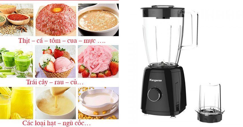 Máy xay sinh tố đa năng Kangaroo KG2B8 - Hàng chính hãng
