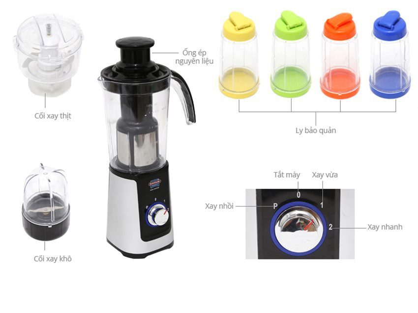 Máy xay sinh tố đa năng Sunhouse SHD-5328 - Hàng chính hãng