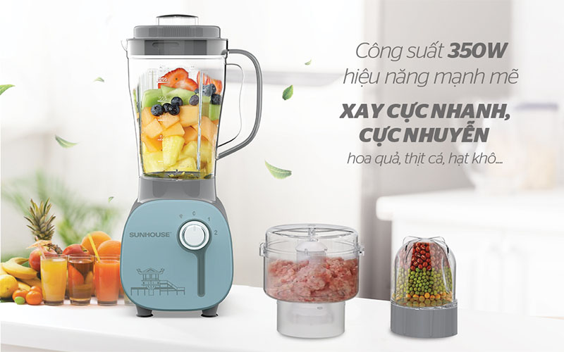 Máy xay sinh tố đa năng Sunhouse SHD5312B - Hàng chính hãng