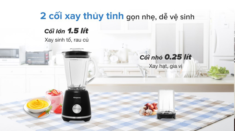 Máy xay sinh tố đa năng Kangaroo KG2B9 - Hàng chính hãng