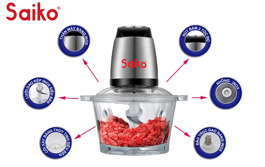 Máy xay thịt Saiko FCP-400GL - Hàng chính hãng