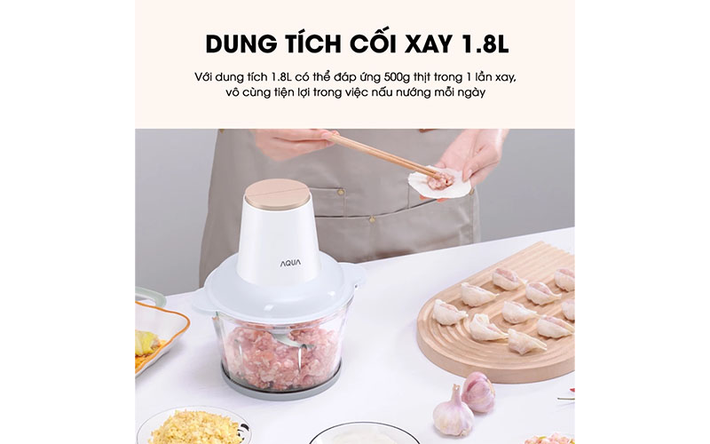 Máy xay thịt đa năng Aqua GGS201R - Hàng chính hãng