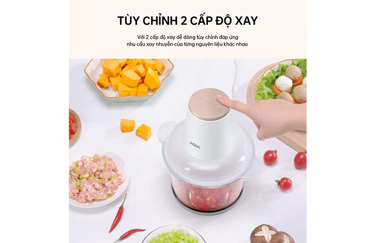 Máy xay thịt đa năng Aqua GGS201R - Hàng chính hãng