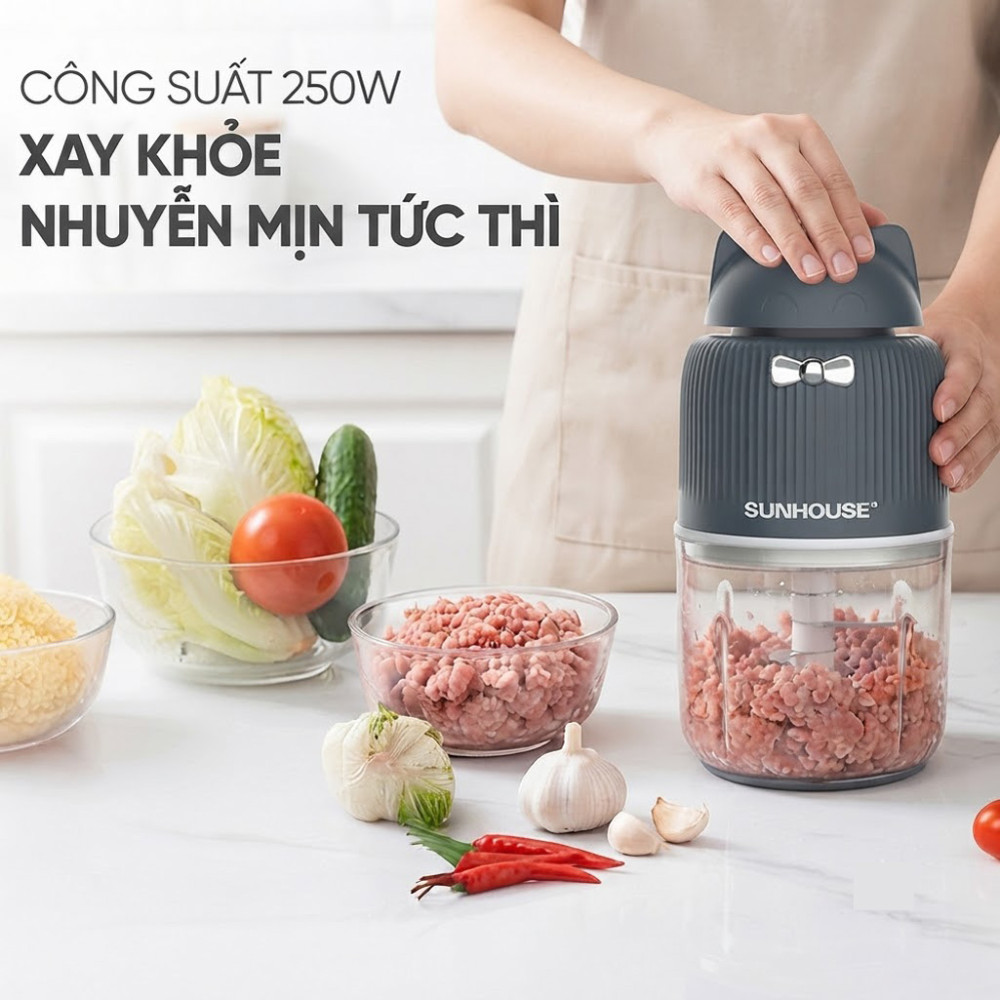 Máy xay thịt mini Sunhouse SHD5401 - Hàng chính hãng