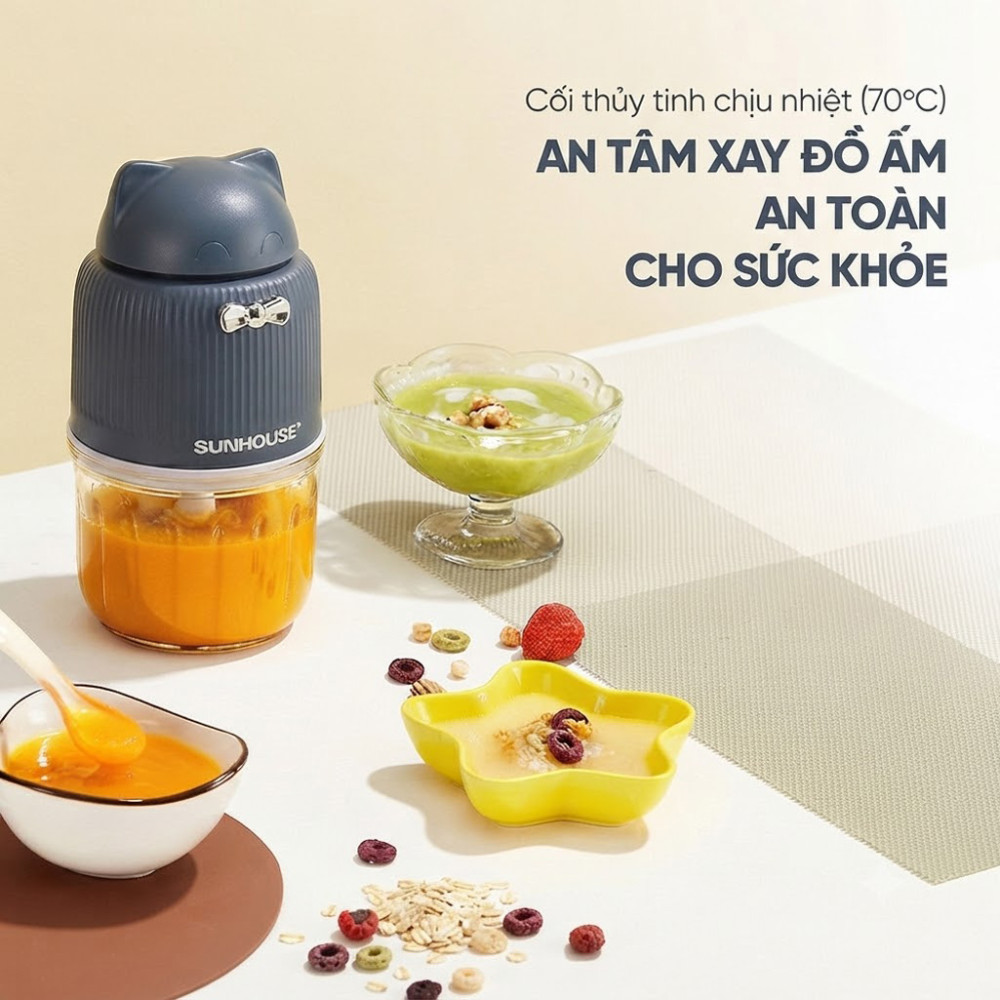 Máy xay thịt mini Sunhouse SHD5401 - Hàng chính hãng