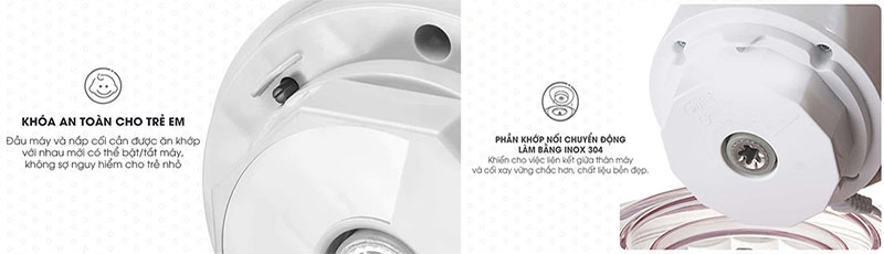 Máy xay thực phẩm đa năng Bear QSJ-B03K2 - Hàng chính hãng