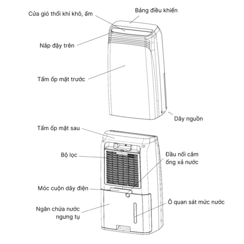 Máy hút ẩm Wood’s MDK21 - Hàng chính hãng