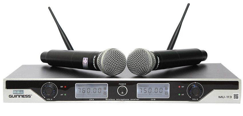 Micro Karaoke không dây Guinness MU-113 - Hàng chính hãng