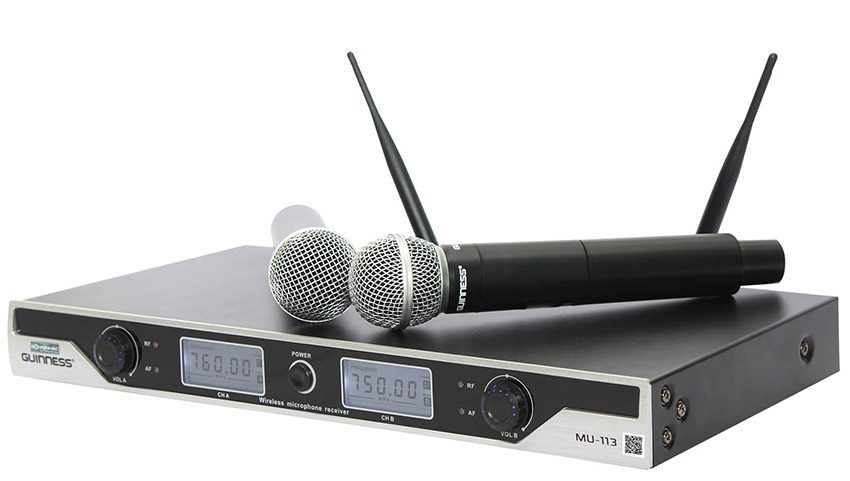 Micro Karaoke không dây Guinness MU-113 - Hàng chính hãng
