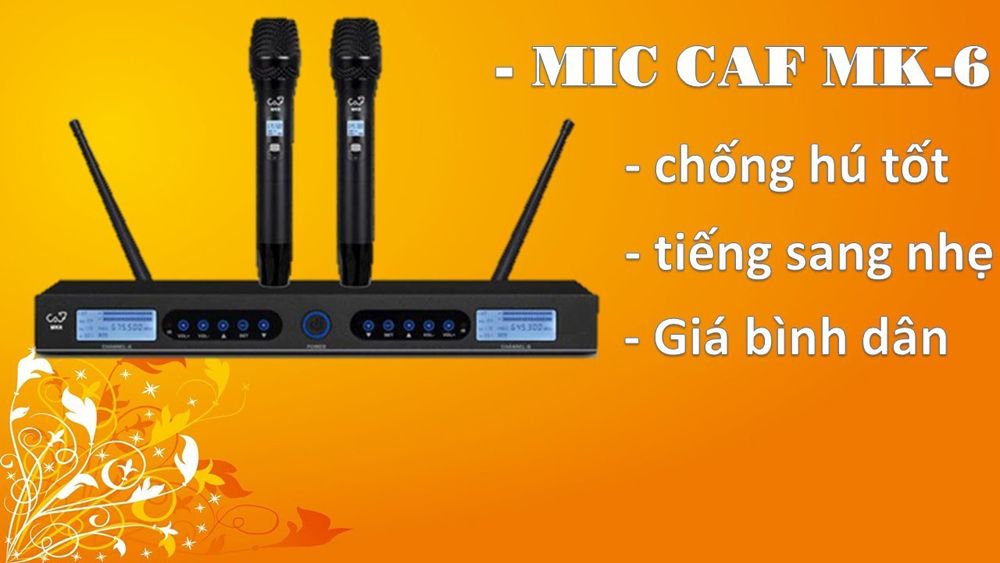 Micro không dây CAF MK6 - Hàng chính hãng
