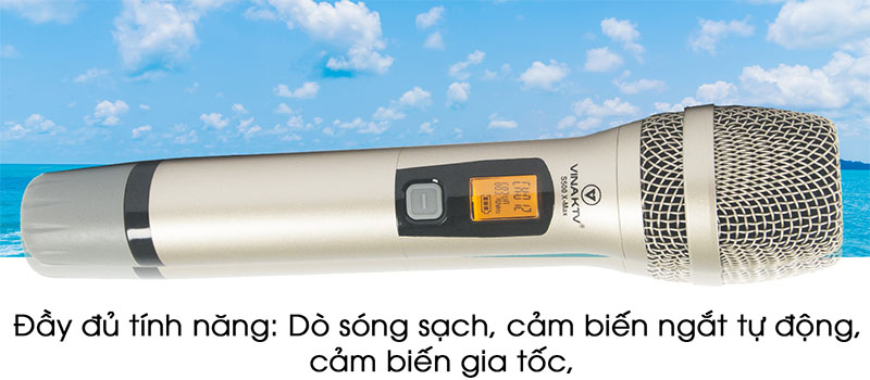 Micro không dây VinaKTV S-500XMAX - Hàng chính hãng