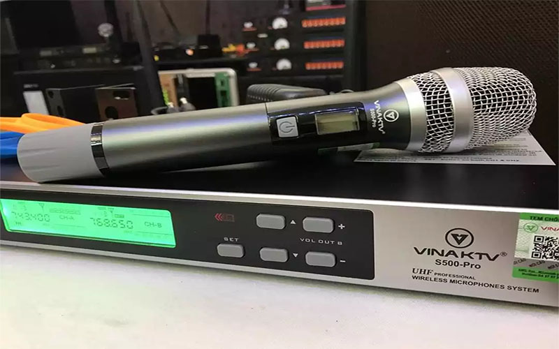 Micro không dây VinaKTV S500-Pro - Hàng chính hãng
