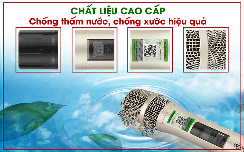 Micro không dây VinaKTV USS-900 - Hàng chính hãng