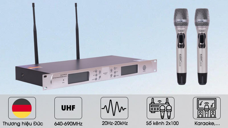 Micro không dây Eudac Audio SKM-300  - Hàng chính hãng