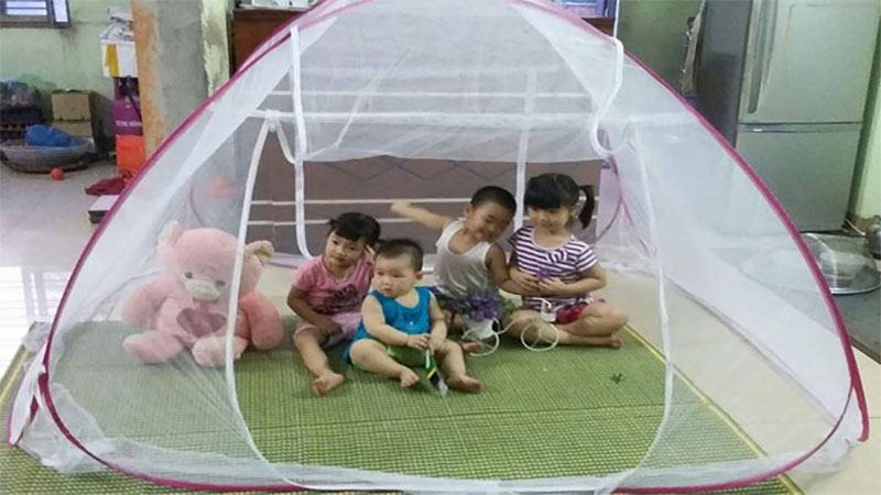 Mùng hoa văn tự bung 1m8 tiện lợi - Hàng chính hãng