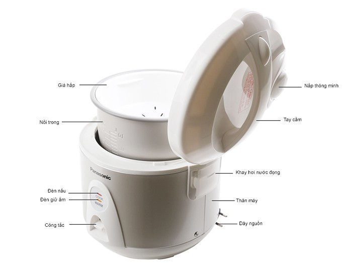 Nồi cơm điện Panasonic SR-TEJ10 1.0 Lít - Hàng chính hãng