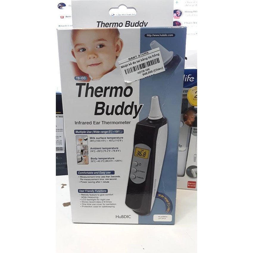Nhiệt kế điện tử Hubdic Thermo Buddy HDTB100 - Hàng chính hãng