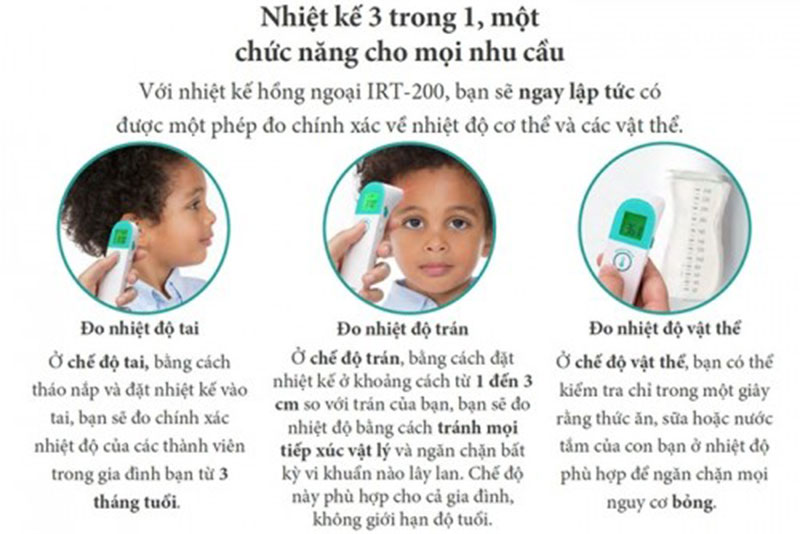 Nhiệt kế hồng ngoại Lanaform IRT-200 LA090114 - Hàng chính hãng
