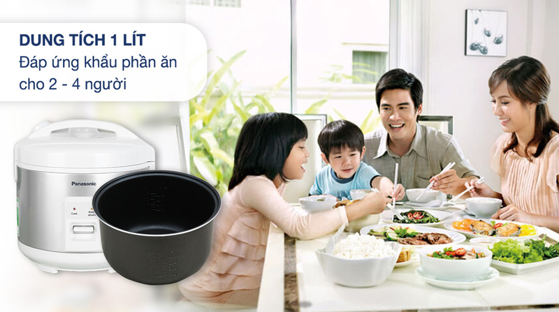 Nồi cơm điện Panasonic 1 lít SR-MVN10LRAX - Hàng chính hãng