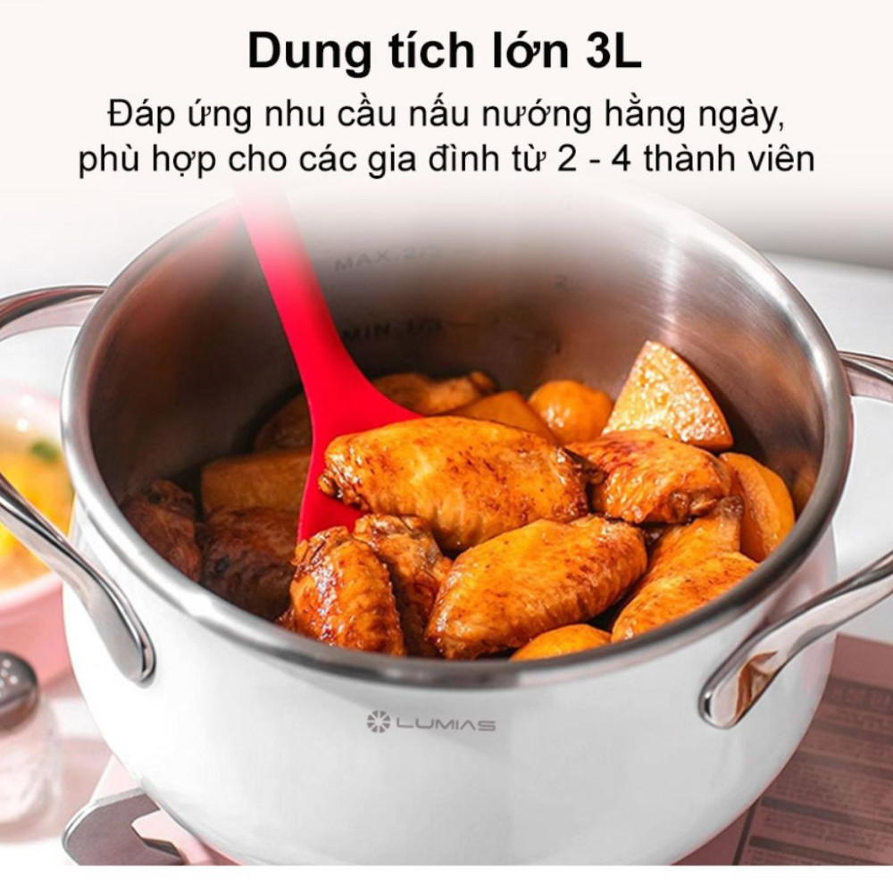 Nồi áp suất Lumias dung tích 3L LPC-068  - Hàng chính hãng