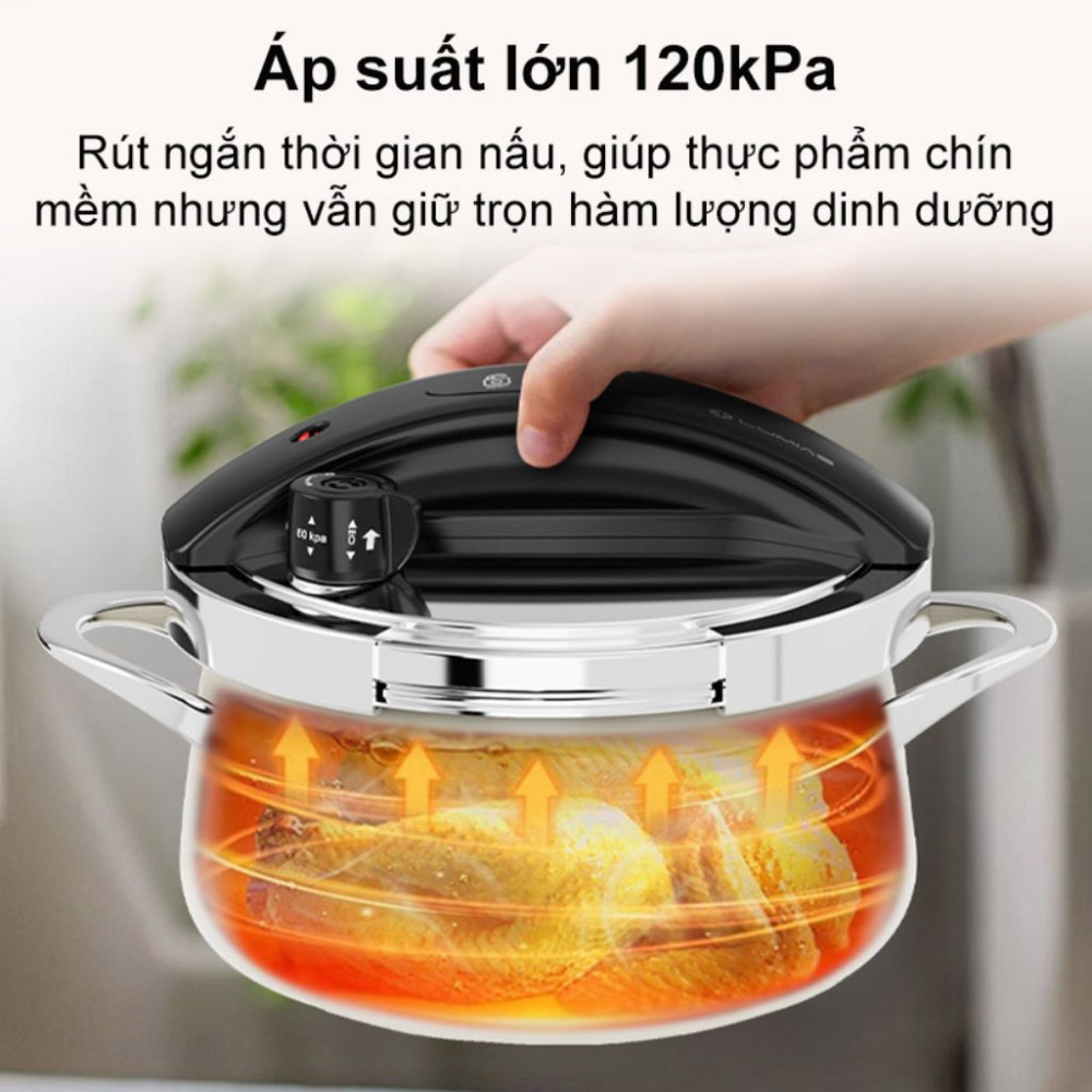 Nồi áp suất Lumias dung tích 3L LPC-068  - Hàng chính hãng
