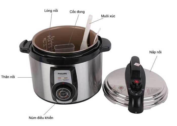 Nồi áp suất Philips HD2103 - Hàng chính hãng