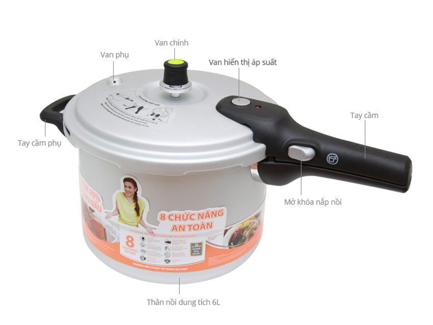 Nồi áp suất cơ Safety Supor YH22N1 - Hàng chính hãng