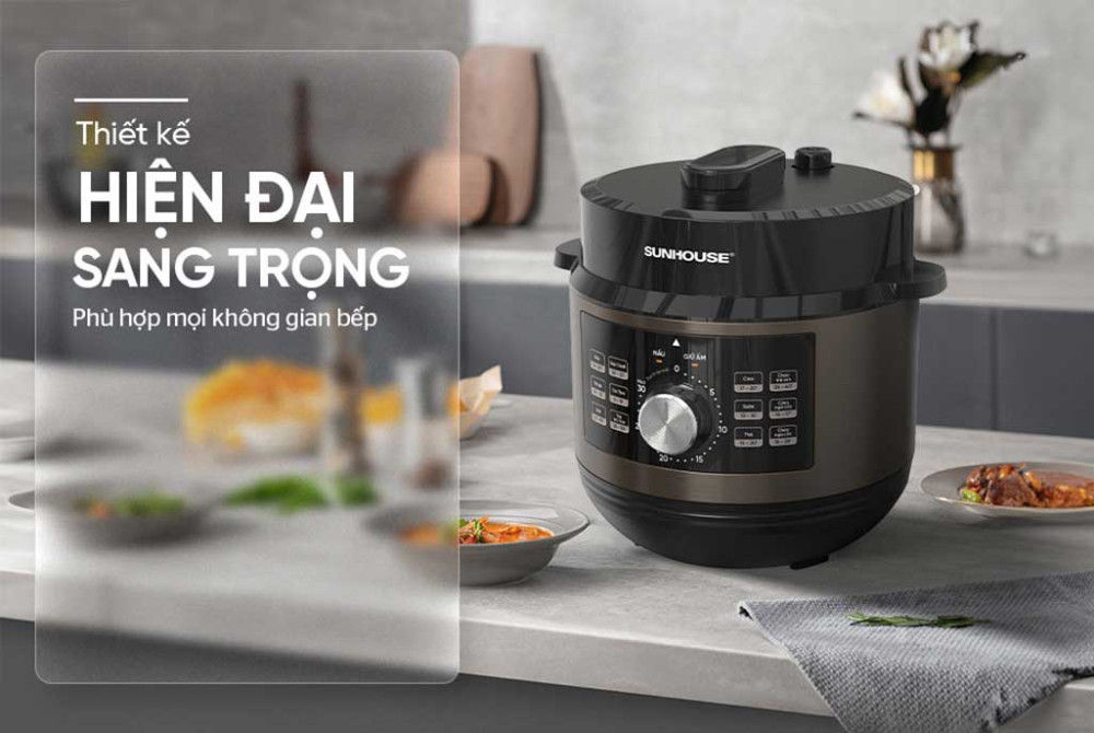 Nồi áp suất điện đa năng Sunhouse SHD-1656 - Hàng chính hãng