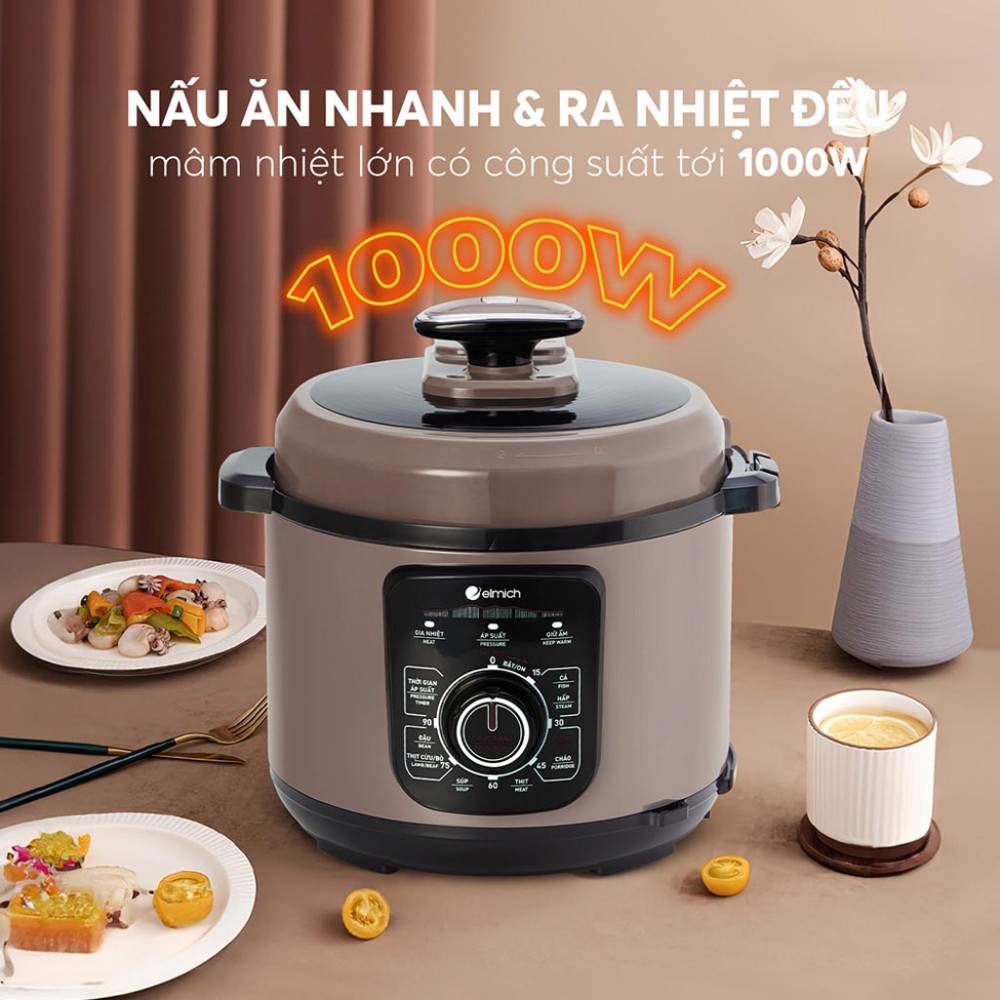 Nồi áp suất điện Elmich PCE-8792 5 lít - Hàng chính hãng